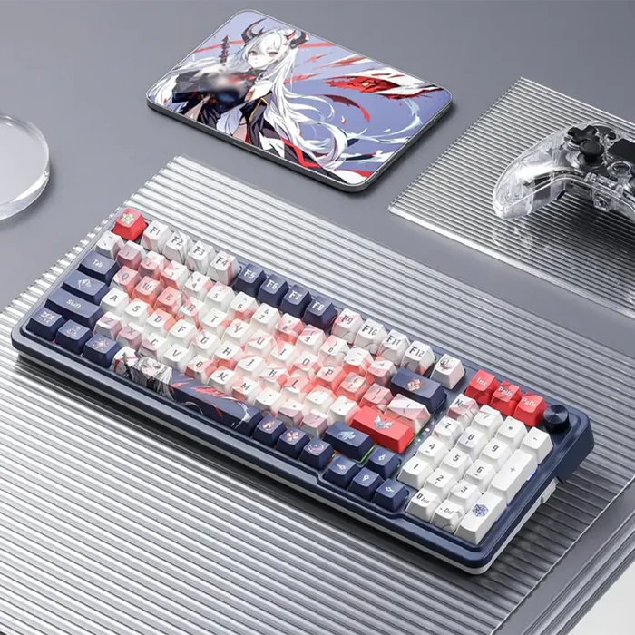 کیبورد بی سیم گیمینگ Redragon مدل EISA K686 AK PRO RGB با سوئیچ قرمز