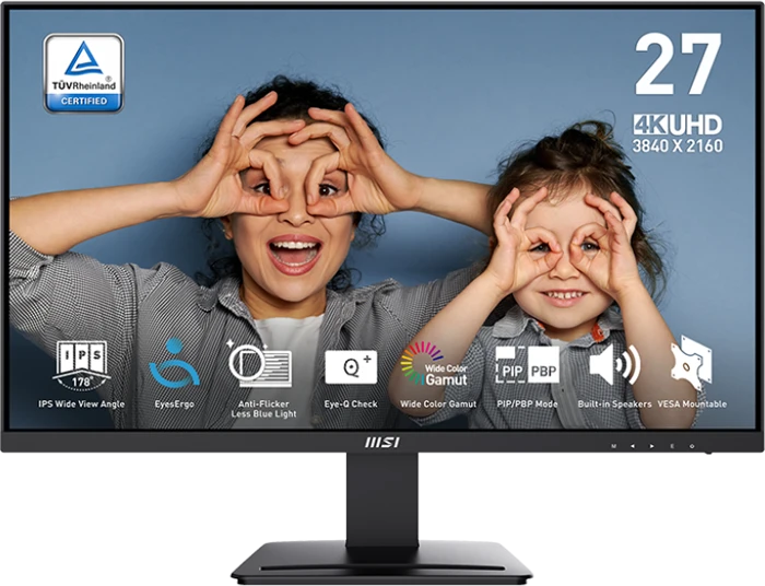 مانیتور MSI مدل PRO MP273U WITH FIX STAND BLACK MATRIX