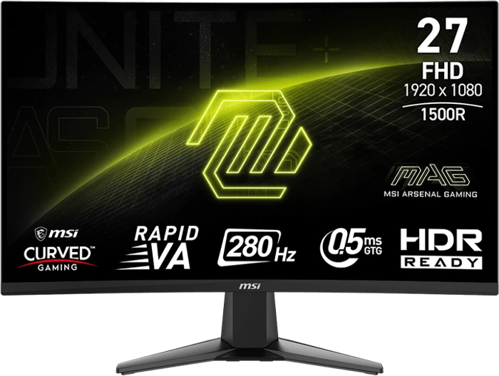 مانیتور MSI مدل GAMING MAG 276CXF WITH FIX STAND BLACK MATRIX