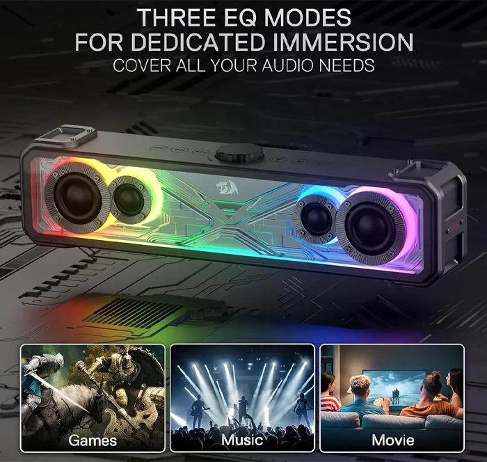 اسپیکر رومیزی گیمینگ Redragon مدل SURGE GS817 RGB