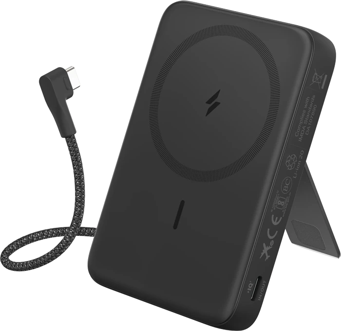 پاور بانک 10000 میلی‌آمپر ساعت Anker مدل Zolo Magnetic A1685
