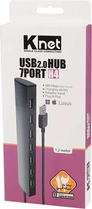 هاب 7 پورت K-NET مدل H4 K-HUAMH407