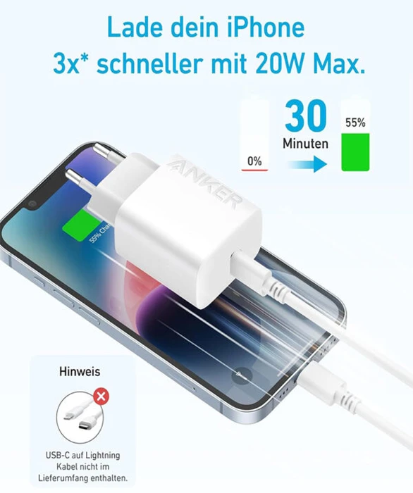 شارژر دیواری Anker مدل Select Charger B2347 به همراه کابل Type-C