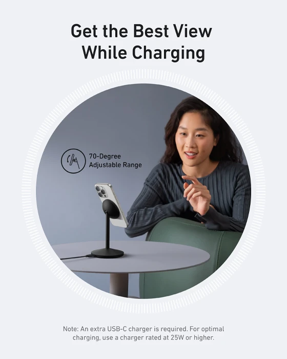 شارژر بی سیم Anker مدل MagGo Wireless Charger A25X1