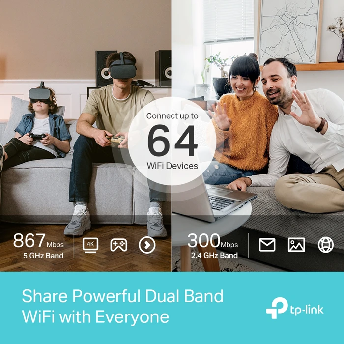 مودم روتر 4G/LTE بی سیم TP-Link مدل Archer MR600 AC1200 VER3.0