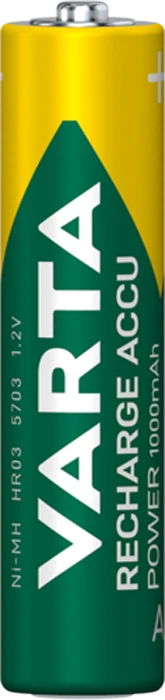باتری نیم قلمی 2 عددی VARTA مدل Recharge Accu Power