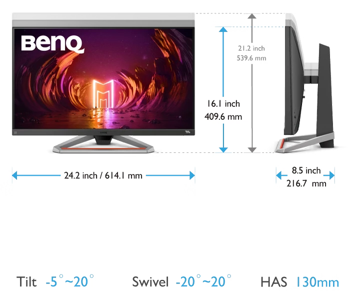 مانیتور گیمینگ 27 اینچ BenQ مدل EX2710S