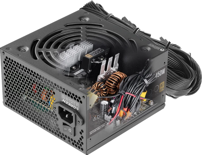 پاور 450 وات Green مدل GP450A-ECO D 80PLUS Bronze