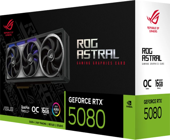 کارت گرافیک Asus مدل ROG Astral GeForce RTX 5080 16GB GDDR7 OC Edition