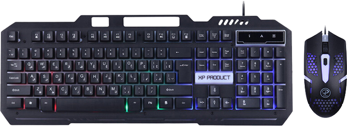 کیبورد و موس سیمی گیمینگ XP Product مدل XP-11400N