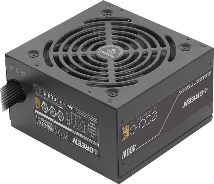 پاور 400 وات Green مدل GP400A-ECO D 80Plus Bronze