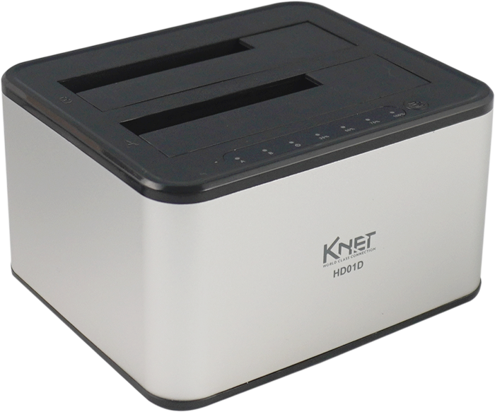 K NET K-HD01D EXTERNAL USB3.0 2.5" BLACK/SILVER HDD CASE