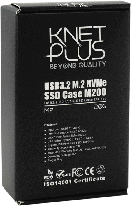 باکس حافظه SSD M.2 اينچ K-Net Plus مدل KP-M200