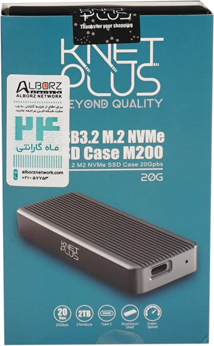 باکس حافظه SSD M.2 اينچ K-Net Plus مدل KP-M200