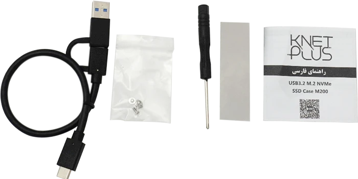 باکس حافظه SSD M.2 اينچ K-Net Plus مدل KP-M200