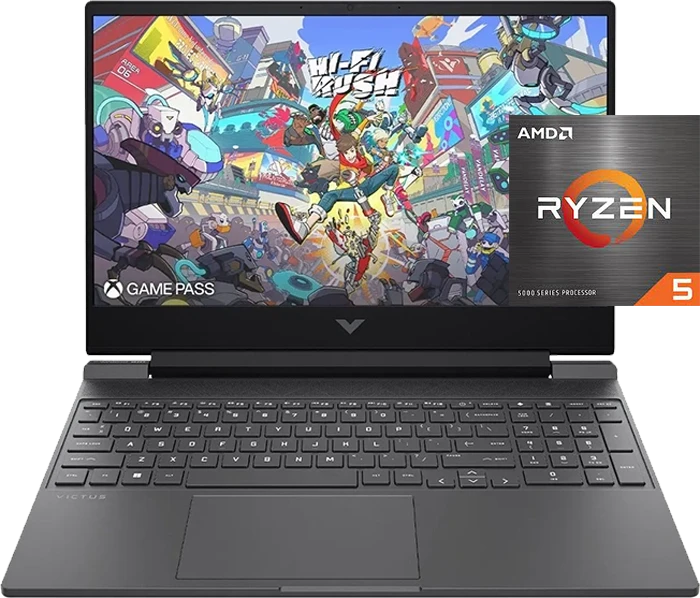 لپ تاپ گیمینگ 15.6 اینچ HP مدل Victus 15-fb2063dx (R5 7535HS-16GB-1TB SSD-RX 6550M-FHD-Backlight)