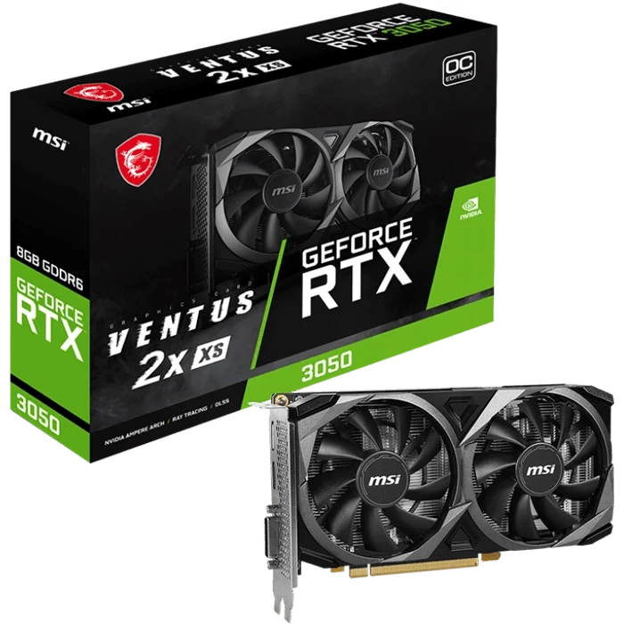 کارت گرافیک MSI مدل GeForce RTX 3050 VENTUS 2X XS 8G OC