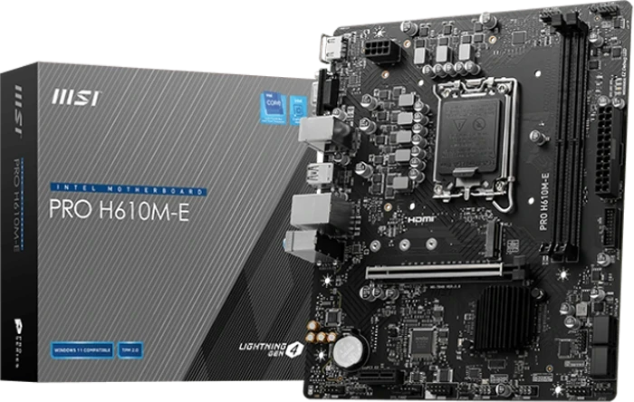 مادربرد MSI مدل PRO H610M-E