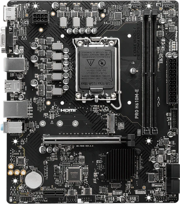 مادربرد MSI مدل PRO H610M-E