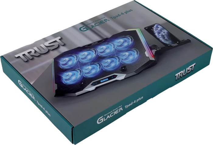 خنک کننده لپ تاپ Trust مدل GLACIER TPAD-4 Plus