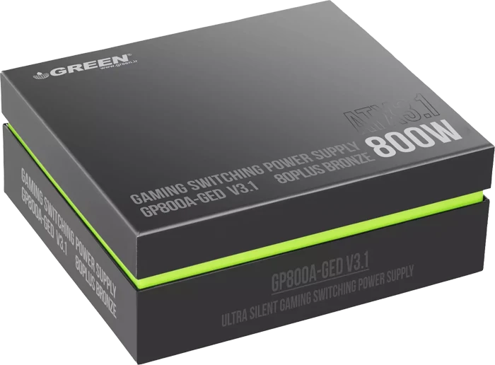 پاور 800 وات Green مدل Gaming GP800A-GED V3.1 80Plus Bronze
