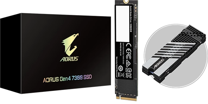 حافظه SSD اینترنال 1 ترابایت Gigabyte مدل AORUS Gen4 7300