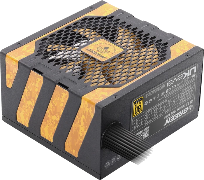 پاور 600 وات Green مدل GP600A-UK EVO V3.1 80Plus Gold