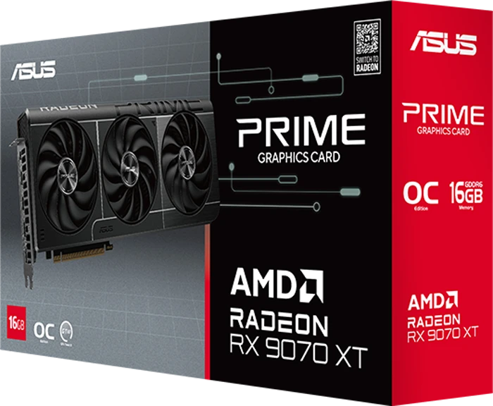 کارت گرافیک ASUS مدل PRIME RX9070 GAMING 16GB GDDR6 OC EDITION