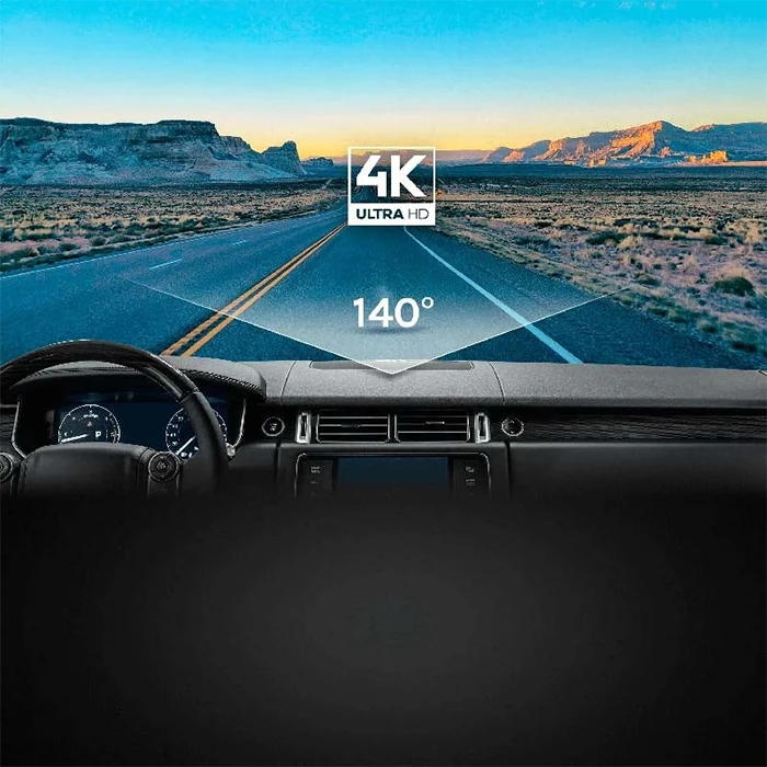 دوربین فیلم برداری خودرو 70Mai مدل 70maI Dash Cam 4K + Rear Cam Set(RC06) A800S