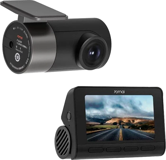 SEVENTY MAY 70MAI DASH CAM SET A810 FRONT CAMERA WITH REAR CAMERA BLACK SHERKATI DASH CAM MP