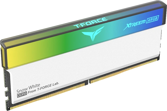 رم کامپیوتر 32 گیگابایت (16GB*2) TeamGroup مدل XTREEM ARGB DDR5 WHITE 6400MHz