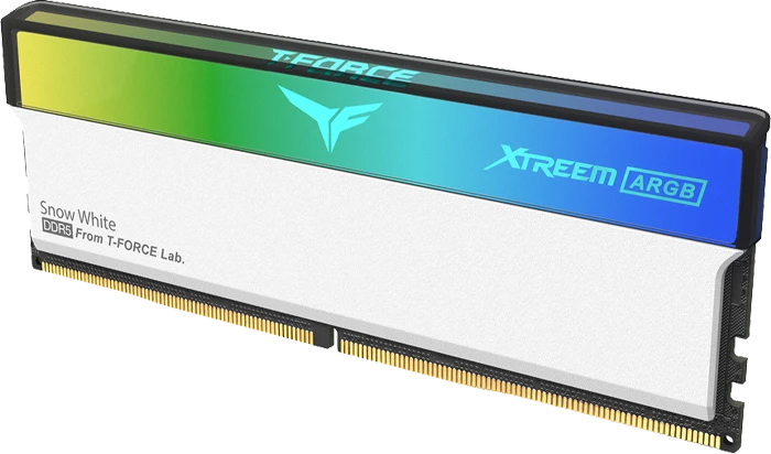 رم کامپیوتر 32 گیگابایت (16GB*2) TeamGroup مدل XTREEM ARGB DDR5 WHITE 6400MHz