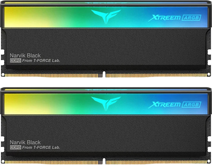 رم کامپیوتر 64 گیگابایت (32GB*2) TeamGroup مدل XTREEM ARGB DDR5 BLACK 6400MHz