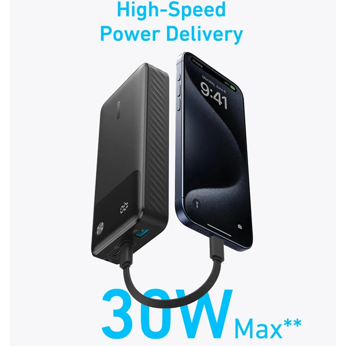 پاوربانک 20000 میلی آمپر ساعت Anker مدل A1384 30W Smart Display Nano Power Bank