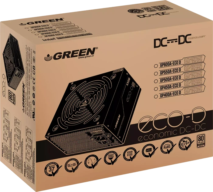 پاور 550 وات Green مدل GP550A ECO D