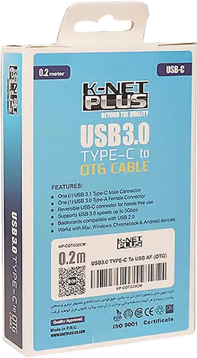 تبدیل OTG به USB 3.0 کی نت پلاس مدل KP-COTG30CM