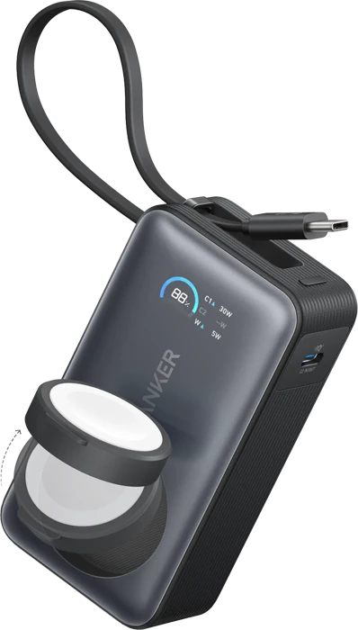 پاور بانک 10000 میلی‌آمپر ساعت Anker مدل MagGo Power Bank A1657