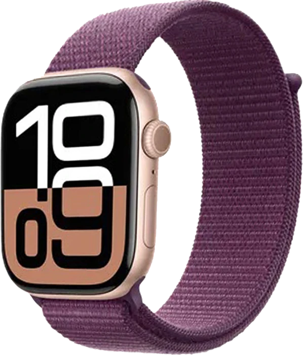 ساعت هوشمند Apple Watch سری 10 مدل Rose Gold AL Plum SL GPS 46MM