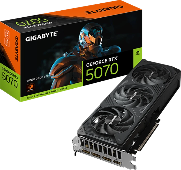 کارت گرافیک Gigabyte مدل GIGABYTE RTX 5070 WINDFORCE SFF 12G