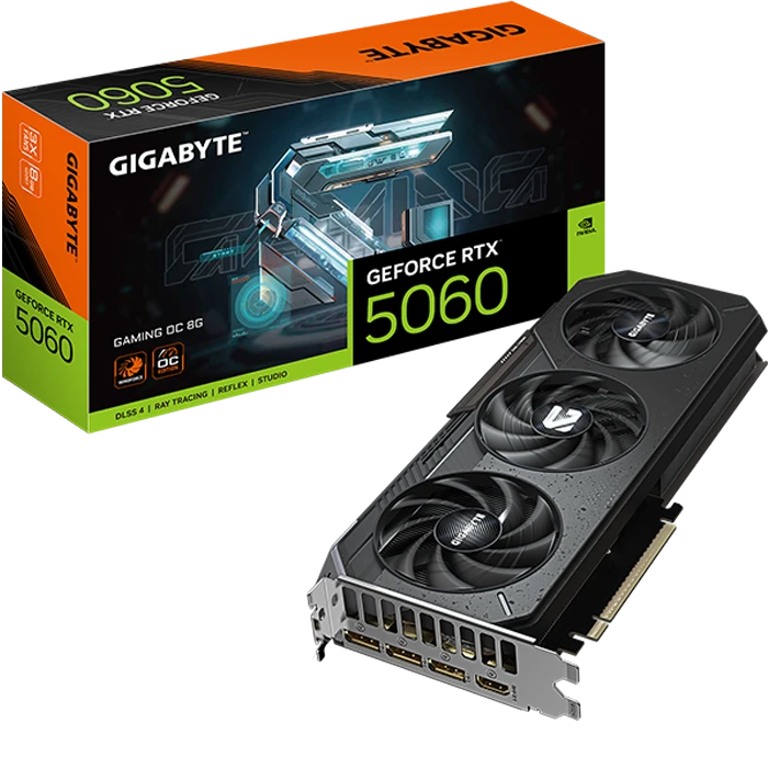 کارت گرافیک Gigabyte مدل GIGABYTE RTX 5060 GAMING OC 8G