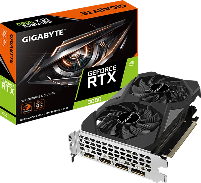 کارت گرافیک Gigabyte مدل GIGABYTE RTX 3050 WINDFORCE OC V2 6G