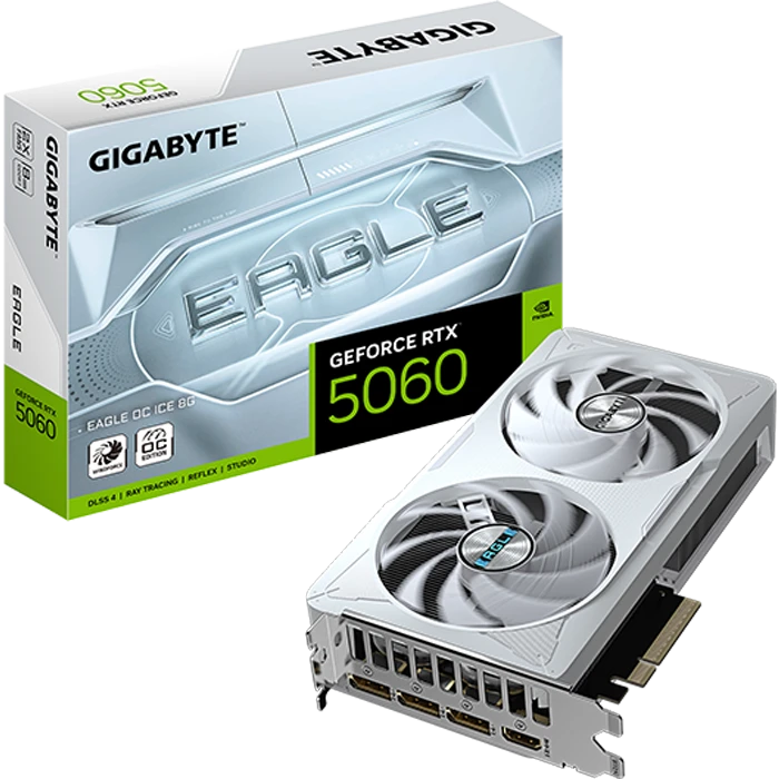 کارت گرافیک Gigabyte مدل GeForce RTX 5060 EAGLE OC ICE 8G