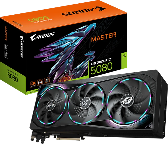 کارت گرافیک Gigabyte مدل AORUS GeForce RTX 5080 MASTER 16G