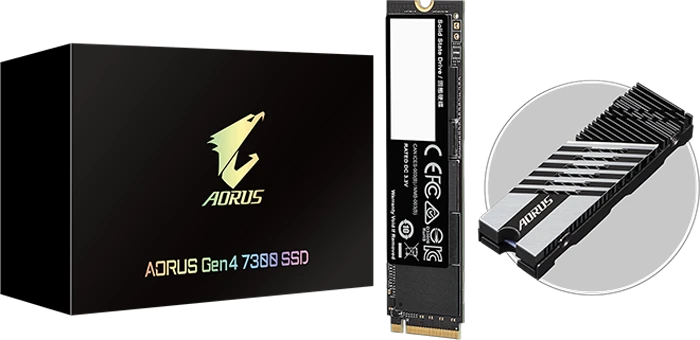 حافظه SSD اینترنال 2 ترابایت Gigabyte مدل AORUS Gen4 7300