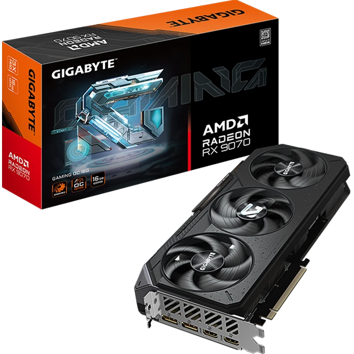 کارت گرافیک Gigabyte مدل Radeon RX 9070 GAMING OC 16G
