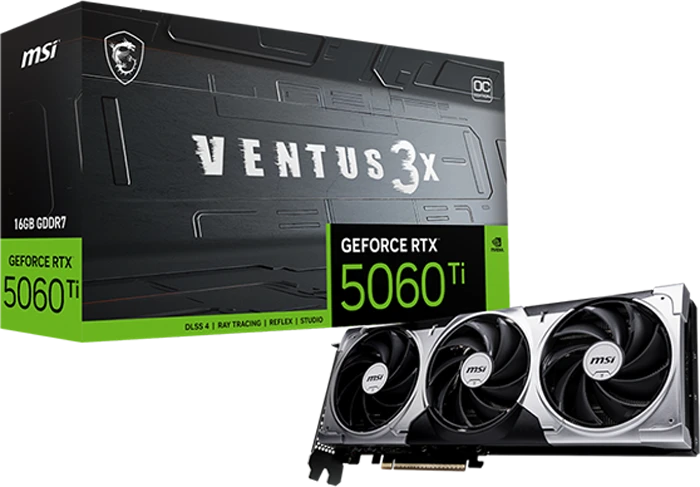 کارت گرافیک MSI مدل GeForce RTX 5060 Ti VENTUS 3X OC 16G