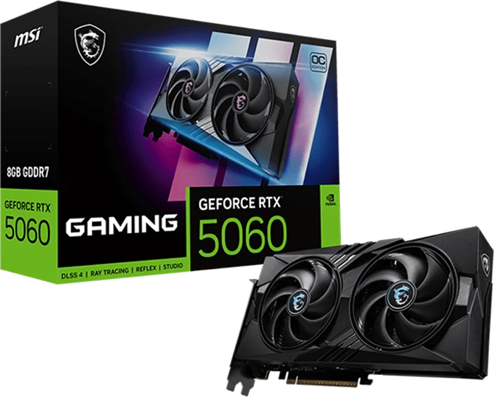 کارت گرافیک MSI مدل GeForce RTX 5060 GAMING OC 8G