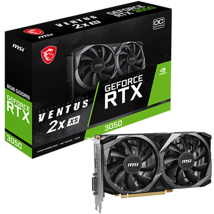 کارت گرافیک MSI مدل GeForce RTX 3050 VENTUS 2X XS OC 8G