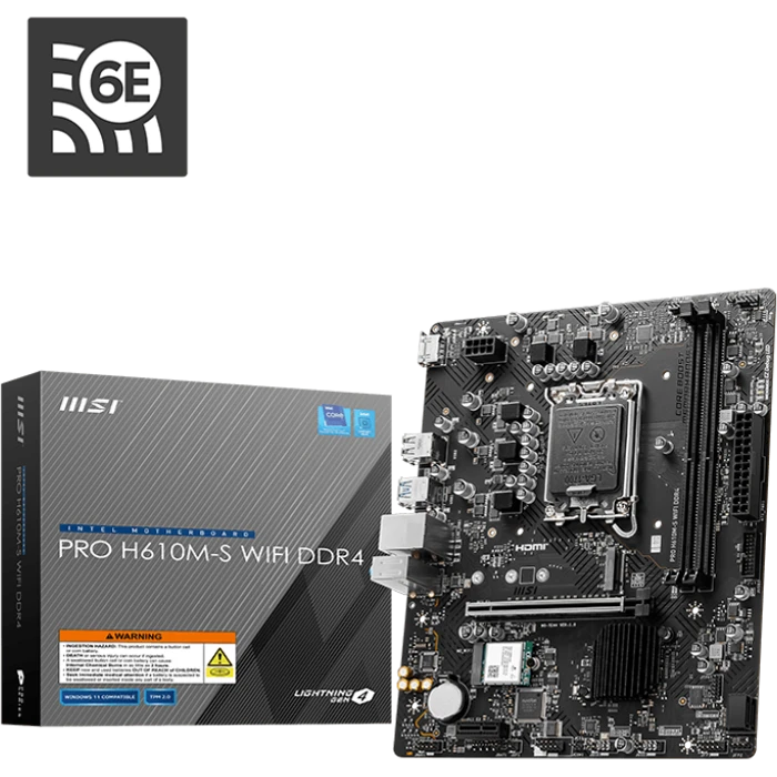 مادربرد MSI مدل PRO H610M-S WIFI DDR4