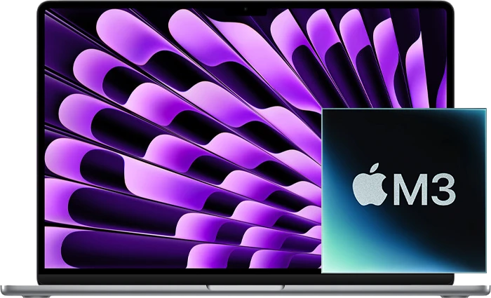 لپ تاپ 15 اینچ Macbook air اپل (2024) مدل (M3-16GB-512GB SSD)